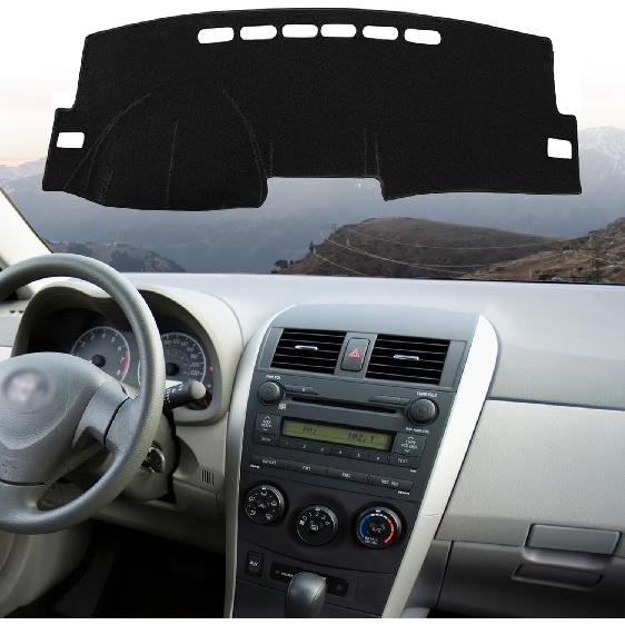 Коврик на приборную панель для Toyota Corolla 2007 2008 2009 2010 2011 2012 2013 Полиэстер Подходит для аксессуаров Toyota Corolla Накладка на приборную панель (Венчик