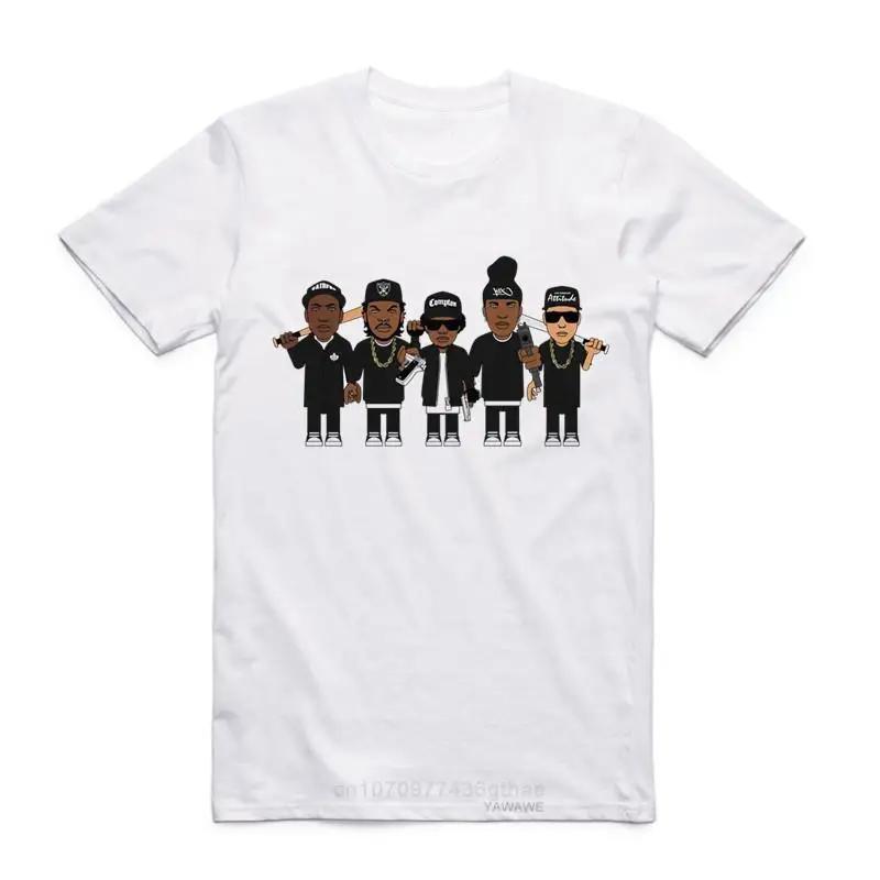 NWA Straight Outta Compton T Shirt Fashion Harajuku Men Tops Male ONeck Short Sleeves Tee Summer Hip Hop Cool Streetwear
