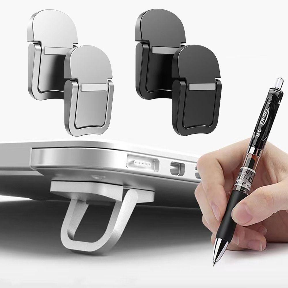 1 Pair Aluminium Alloy Laptop Stand Non-slip Support Office Notebook Bracket for HP/Dell/Lenovo