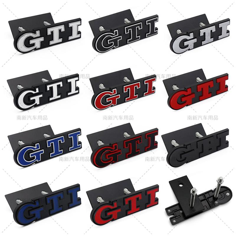 1Pc 3D Metal GTI Grill Emblem Car Front Hood Stickers For Sagitar Magotan Polo Santana Lavida Gran Lavida Lamando Golf