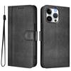For iPhone 16 Pro Max Cases Wallet Stand Retro Texture Leather Phone Cover with Lanyard