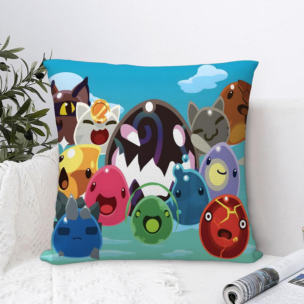 Чехол для подушки игры S-Slime R-Ranchers, Плюшевая ткань, Мягкий чехол для подушки, Двусторонний принт, Чехол для диванной подушки, Чехол для декоративной подушки