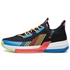 Basketball Series Laser Anti-Slip Shock Absorption Wear-Resistant Low-Top Retro Basketball Shoes Men Sneaker Black Blue 112011607-7