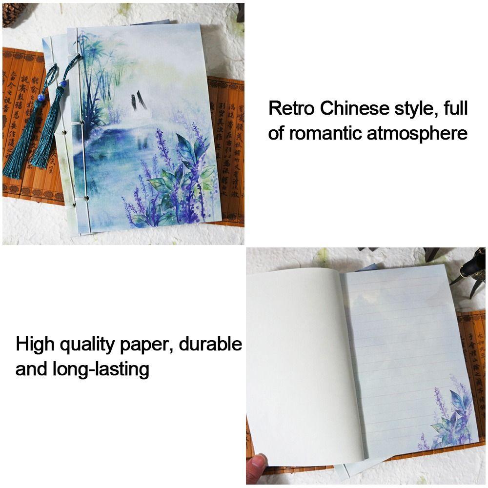 Альбом для рисования с кисточками, дневник, записная книжка, журнал в китайском стиле, блокнот, офисные канцелярские принадлежности