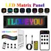 Smart LED Matrix Panel USB 5V Remote Control+App RGB DIY Pattern Halloween Christmas Scrolling Screen Animation Car Window Decor