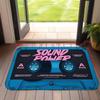 Waterproof Entrance Doormat Mat Sound Power Music Theme Floor Mat Rug for Home Party Decor Indoor Outdoor 40x60cm