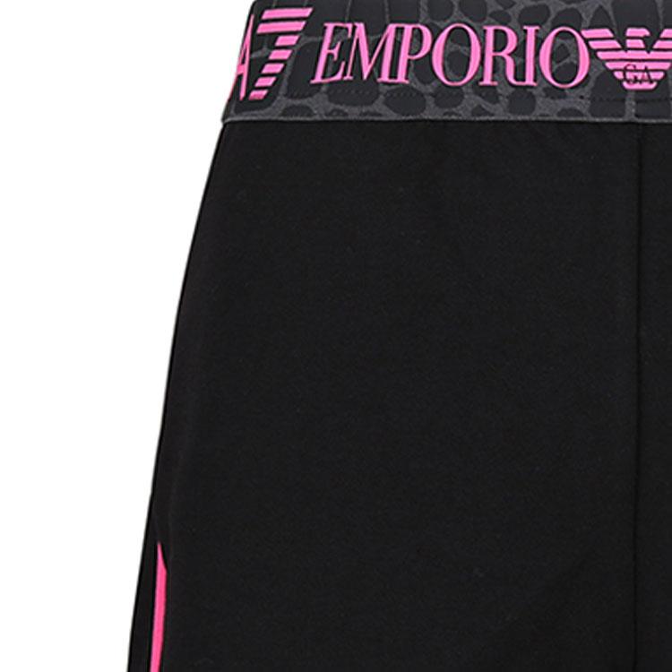 Emporio Armani Ss23 Ea7 Серия Логотип Принт Повседневные Шорты Женские шорты Черный 3RTS54-TJKWZ-1200