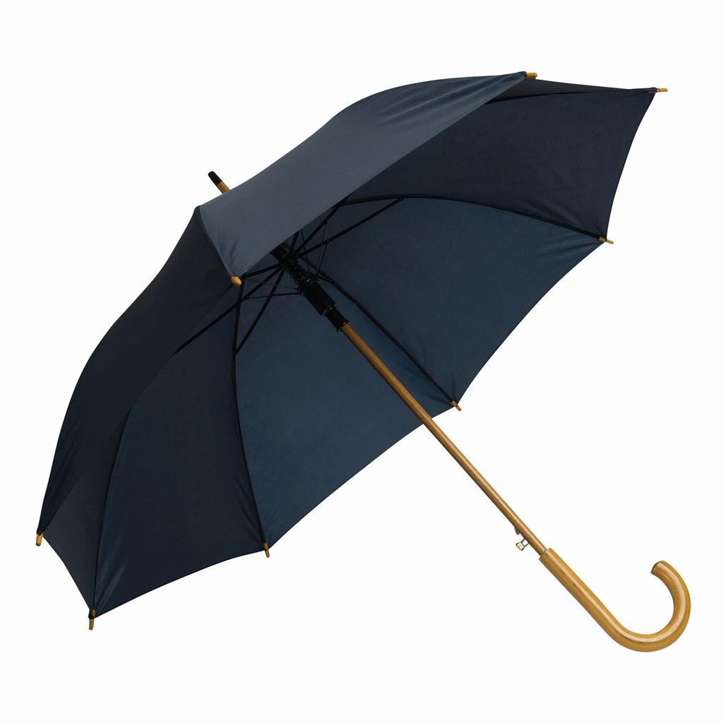 L-Merch Tango Wooden Handle Automatic Stick Umbrella