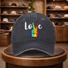 Mens Rainbow Peace Sign Baseball Cap Outdoor Fashion Adjustable Casual Hat Urban Style Lightweight Fashion Duckbill Cap Fo