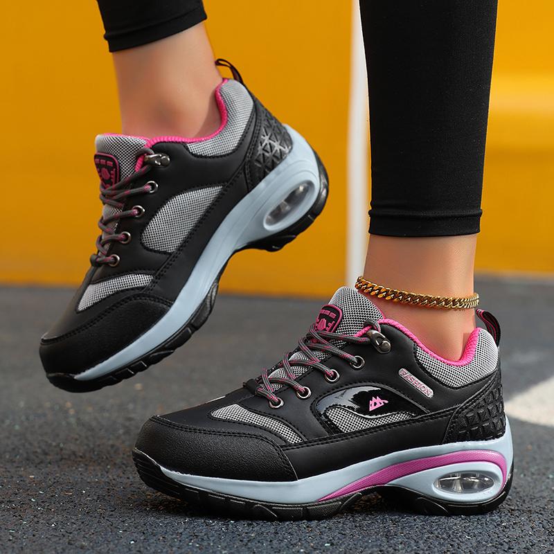 Ladies Sneakers Comfortable Breathable Platform Shoes Lace Up Female Casual Shoes for Women Outdoor Short Boots