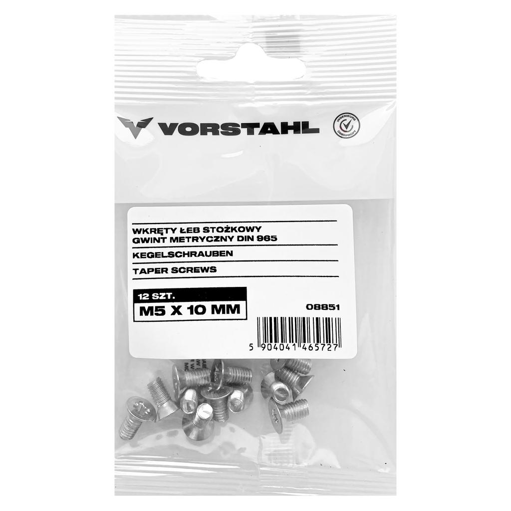Screw Countersunk head screw metric thread DIN 965 20pcs M3x10mm Vorstahl