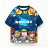 Одежда для мальчиков и девочек Дети Roblox Летняя Повседневная Игровая Футболка Аниме
