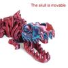 3D Printed Dragon Set Crafts Model Decoration Fidget Toy Rotatable Tyrannosaurus Rex Skeleton Dinosaur Gift for Kids Birthdays