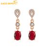 Classic Copper Alloy Zircon Earrings for Women Wedding Party Gifts