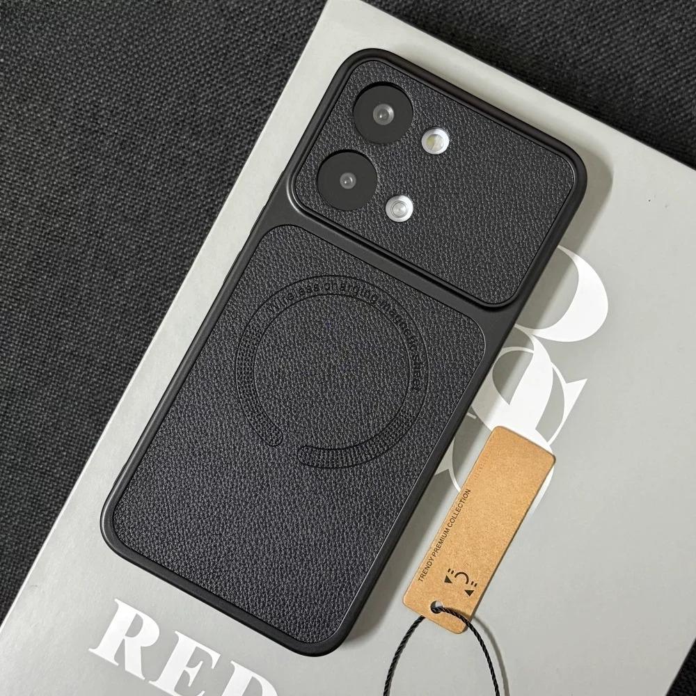 Чехол для Xiaomi Poco X8 Pro Max Новая Мода Высококачественная Кожа Для Magsafe Магнитный Нескользящий Чехол Для Poco X8 Pro Корпус Бампер
