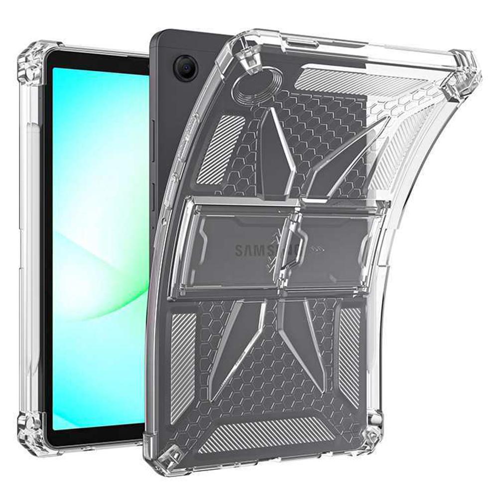 Прозрачный чехол-подставка с защитой от ударов из TPU + PC для Samsung Galaxy Tab A11 с держателем для стилуса