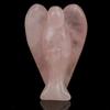 Pink Rose Quartz Angel Hand-Carved Hand-Carved Angel Statues Angel Figurine Decor  For Women