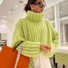 2023 Fall and Winter New Sweater Knit Sweater Pullover Women's Fluffy Long Sleeve Sweater