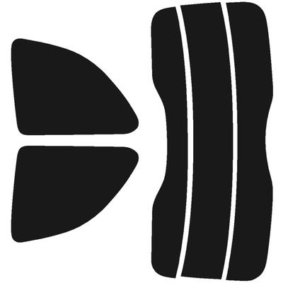 Автомобильная пленка Velocity Rear Set для Fiat 500, Темно-дымчатая, Модели 31214, 31212 и 31209