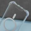 Прозрачный чехол для iPhone 15 Pro Max, совместимый с MagSafe, 1,5 мм, противоударная задняя крышка