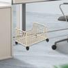 Rolling Cart Book Trolley File Organizer And Bookshelf As Storage Basket Made of Iron with Lockable