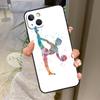 Акварельный чехол для iPhone 17 Pro Max 15 14 13 12 11 16 Pro Max Plus 12 13 Mini 16e 17 Air с принтом "Гимнастика"