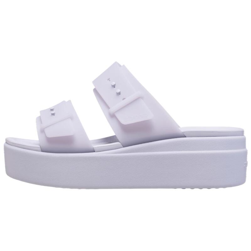 Crocs Brooklyn Casual Fashion EVA Anti-Abrasion Slippers Women's Purple