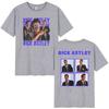 Rick Astley The Reflection Tour 2026 Graphic T Shirts Unisexs Vintage Oversized Cotton Tshirt Summer High Quality Clothing Tshirt