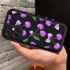 Case for Xiaomi Poco F8 C51 C61 X3 Pro C50 X3 NFC Phone Cover Cartoon Purple Cherry
