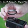 BRDRC Набор линзовых фильтров для камеры DJI Action 5 Pro/Action 4 UV/CPL ND 8/16/32/64 Фильтр нейтральной плотности HD Оптическое стекло линзы