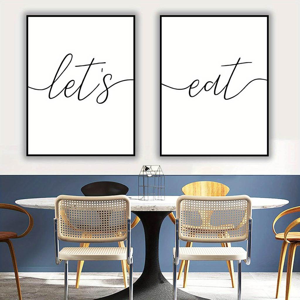 Custom Frameless Wall Art, Art Kitchen Painting Wall Decor, Canvas Wall Art Decoration Printed Painting Room Decoration