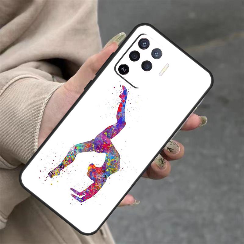 Чехол "Люблю гимнастику" для OPPO A96 A76 A16 A98 A78 A58 A5 A9 A15 A17 A77 A52 A72 A53S A57S A54 A74 A94