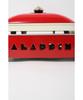 Aladdin Portable Gas Hot Plate Petit Pan Cassette Cylinder Type with 2 Plates Flat Plate 2 Color Pot Page X Sengoku Aladdin Recipe Book Red / [Orange