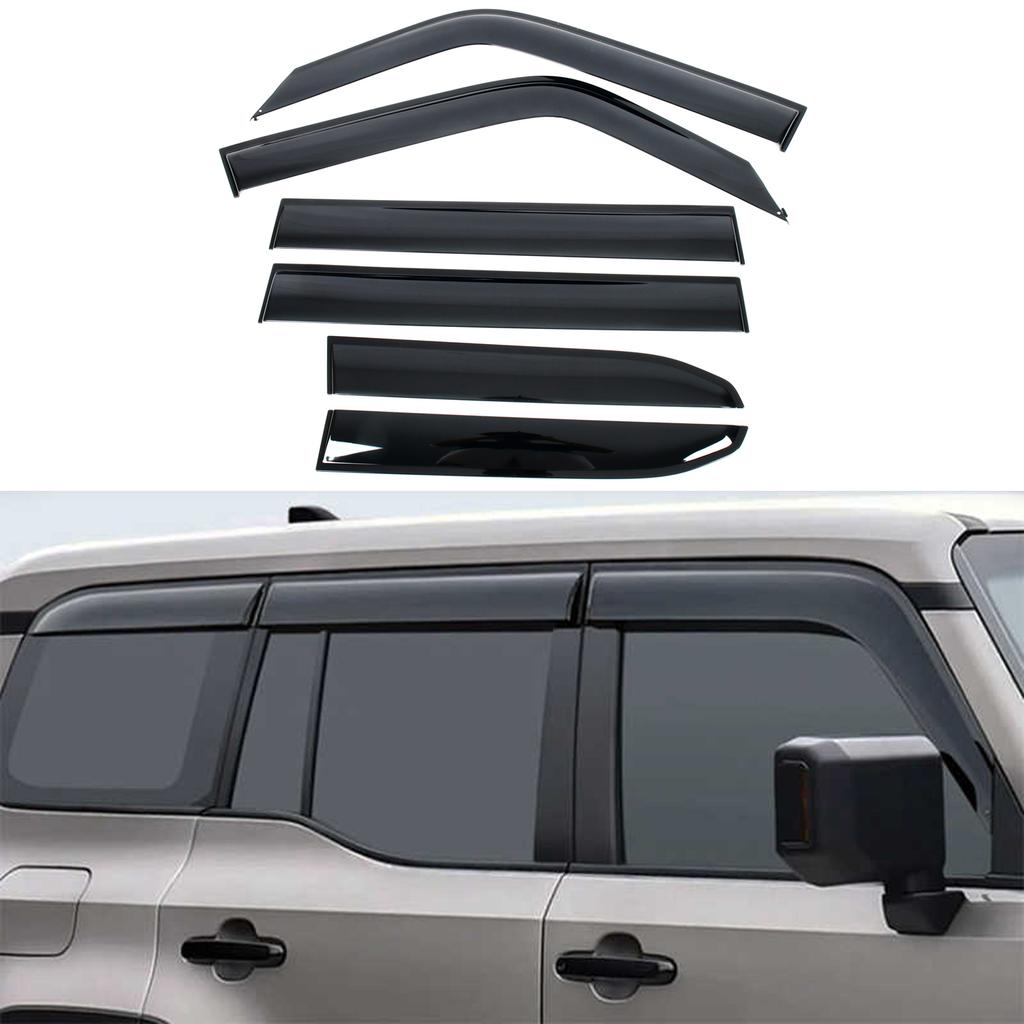 Для Toyota Land Cruiser Prado J250/Lexus GX 550 2024 2025 Автомобильные Аксессуары PC Дефлекторы Окон Ветровики Защита от Дождя Солнца Ветра 6 шт.