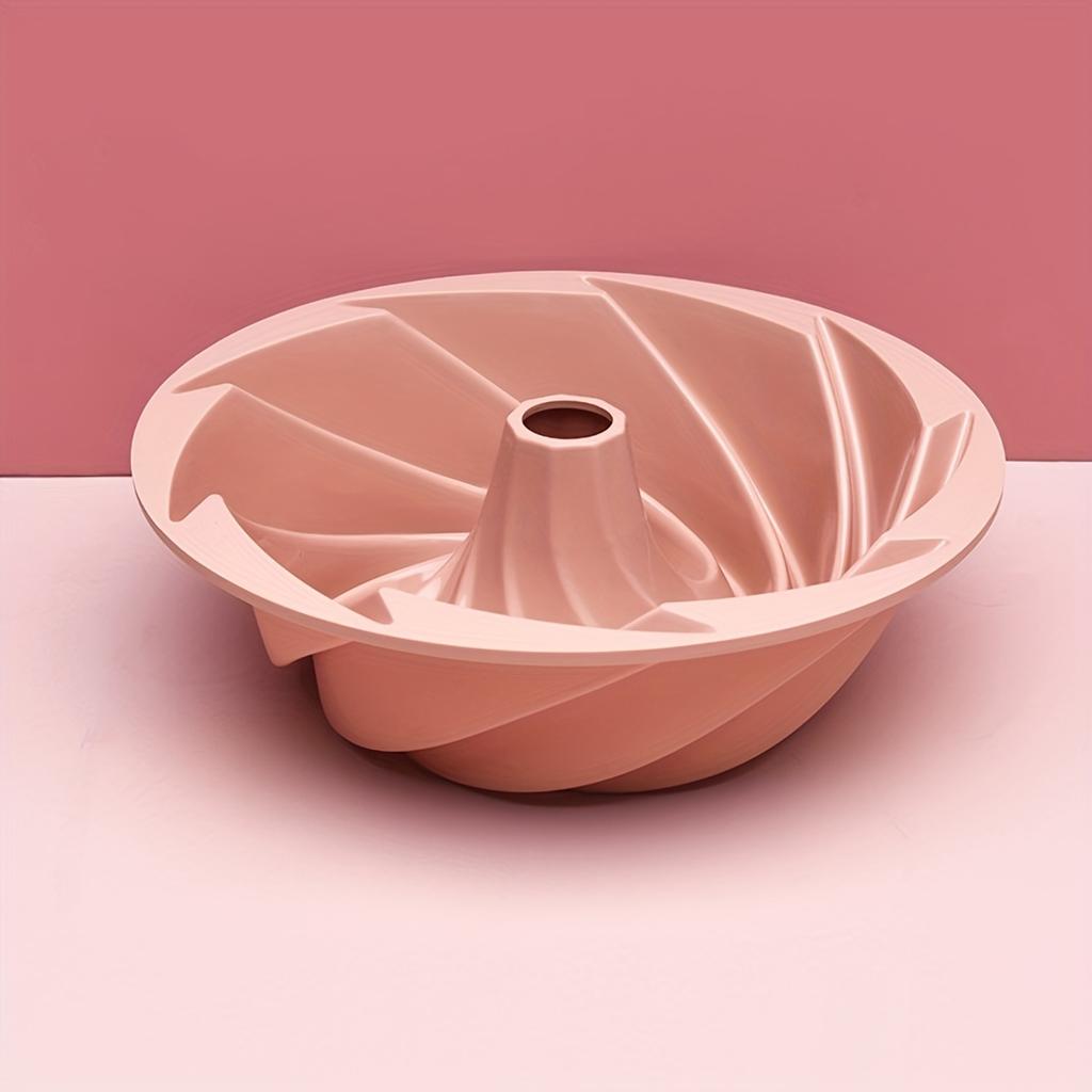 1 шт. Силиконовая форма для кекса Bundt, пищевая антипригарная форма для торта, форма для торта Cyclone, силиконовая шифоновая форма для выпечки, принадлежности для выпечки, кухонные принадлежности