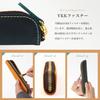 Bag Slim Leather Pencil Large Simple Design for Adults Case Made Only from the Top Surface of Cowhide Zipper Stylish Leather Pencil Case for Genuine