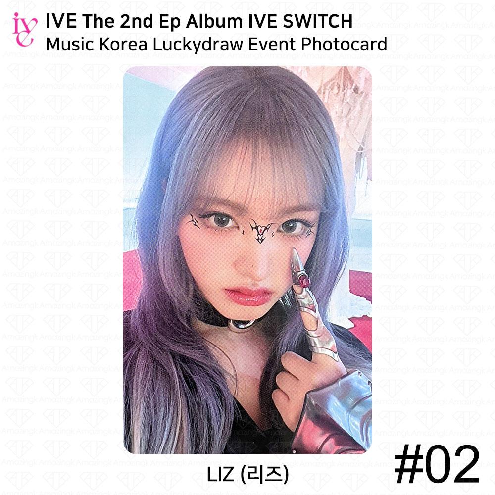 IVE Второй EP-альбом IVE SWITCH MusicKorea Lucky Draw Фотокарточка Polaroid KPOP