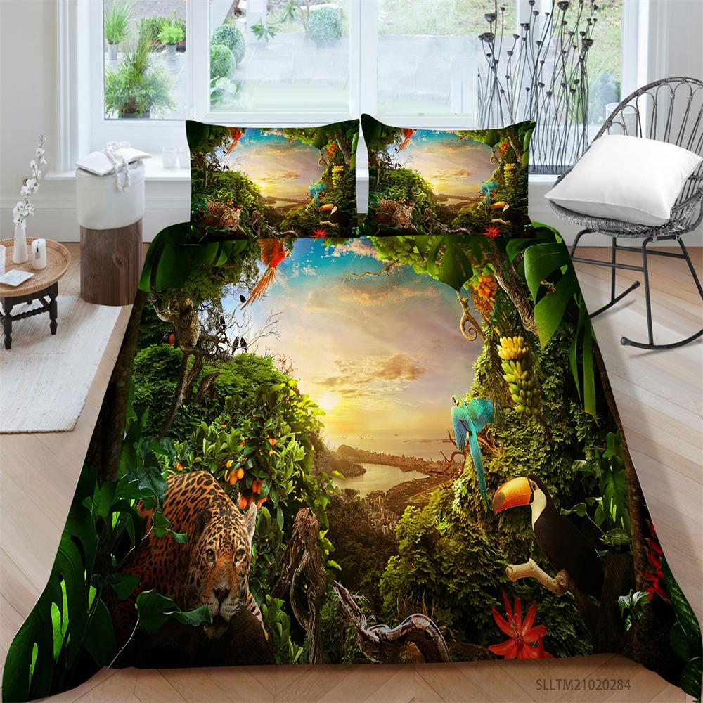 Bedding Cover Sets Wolf Print Quilt Cover 3D King Size Bedding Soft Home Textiles Children Teen Duvet Cover