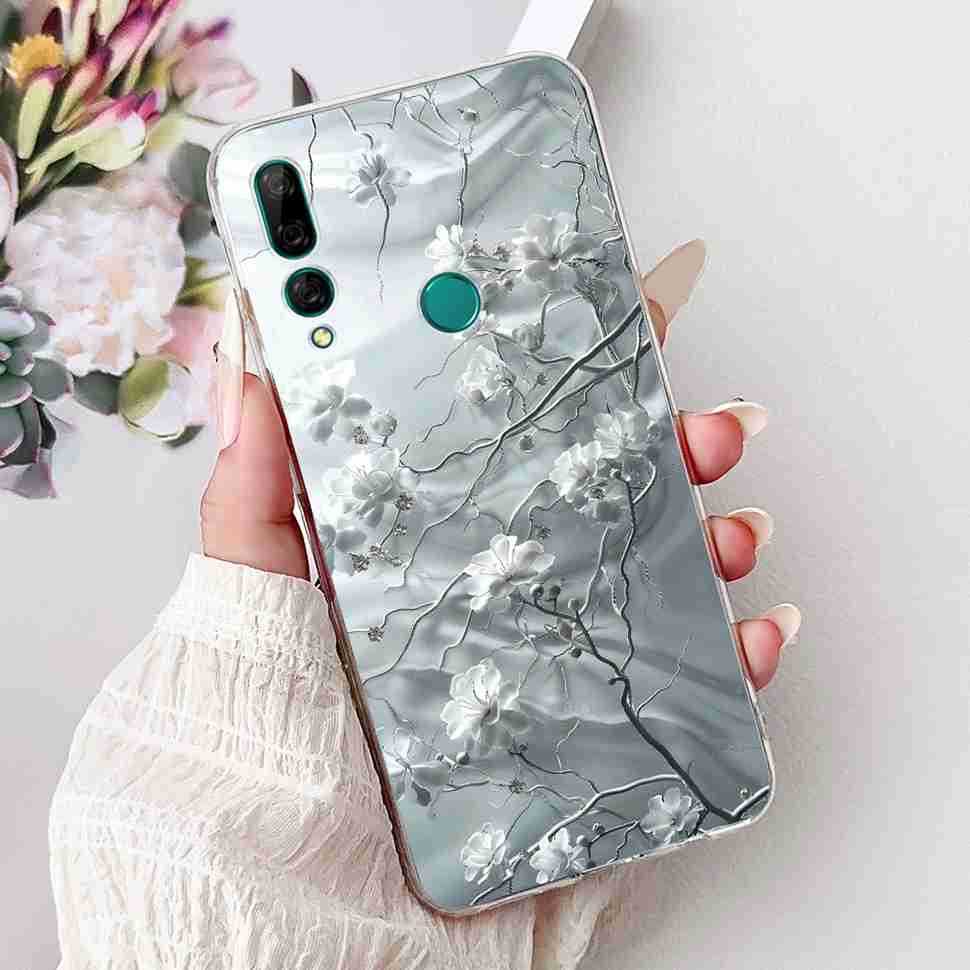 Для Huawei Y9 Prime 2019 6.59" Чехол Милая Девочка с Шариком Цветок Мягкий Силикон ТПУ Чехол Для Huawei Y9Prime 2019 STK-L21 Оболочка Телефона
