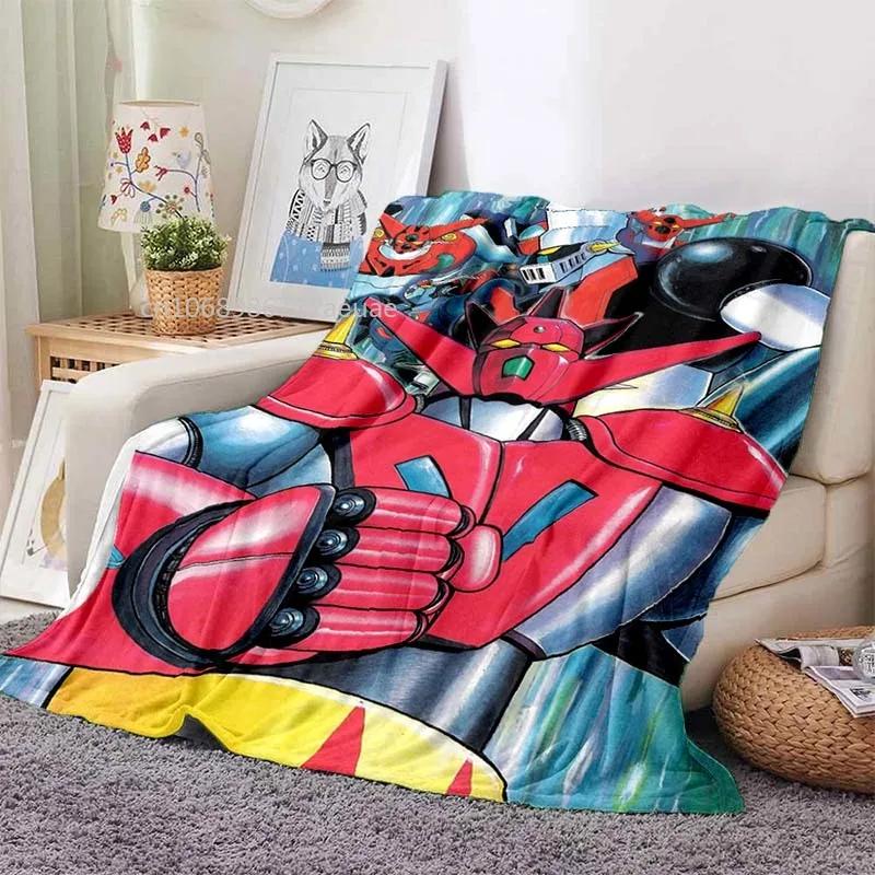 Mazinger z UFO Robot Grendizer фланелевое одеяло мультфильм аниме дети мягкий чехол легкий кровать диван стул одеяло