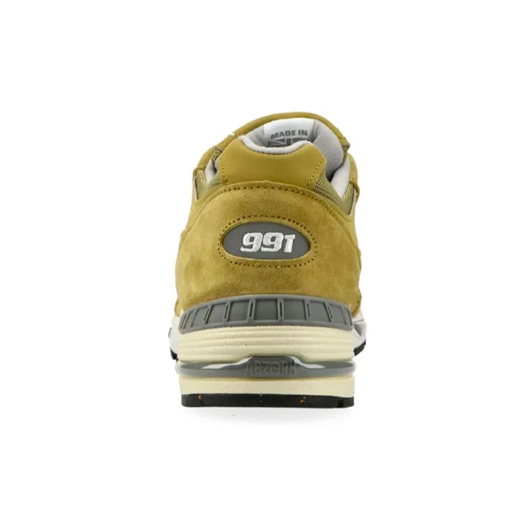 New Balance 991 Made in England Мужские кроссовки Green Moss Cloud-Cream White M991GGW