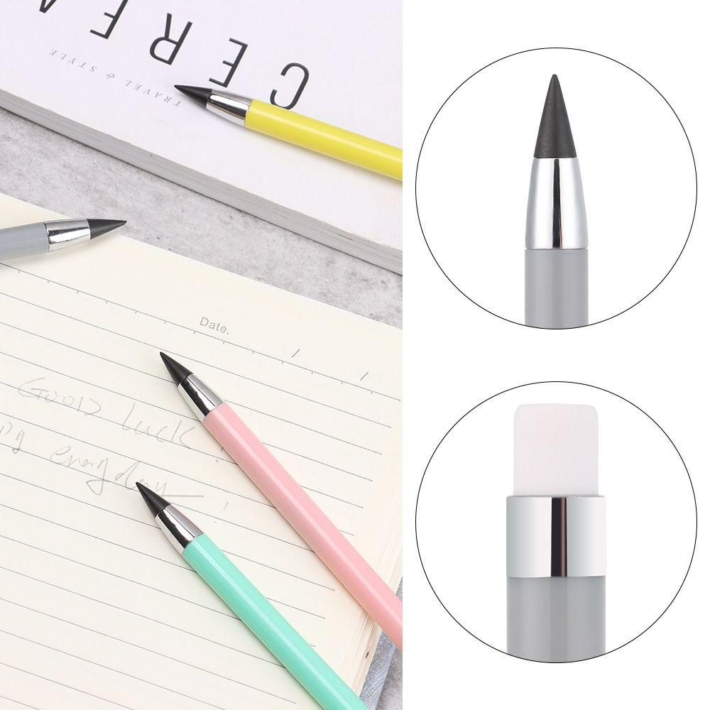 School Stationery Macarons Color Inkless Eternal Pencil Unlimited Writing Pen Sketch Tool No Ink HB