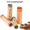 10Pcs Preformed Coin Wrappers Assorted Color-Coded Rolls Quarters Pennies for Banks Retail Stores Coin Exchanges
