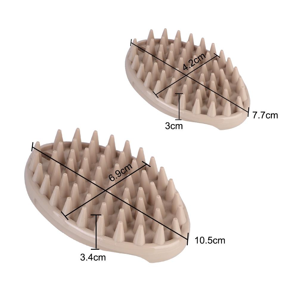 Brush Tools Dog Cat Soft Gentle Silicone Bristles Wash Tools Pet Washer Quickly Cleaning Brush Comb Cleaner Puppy Massage Brush