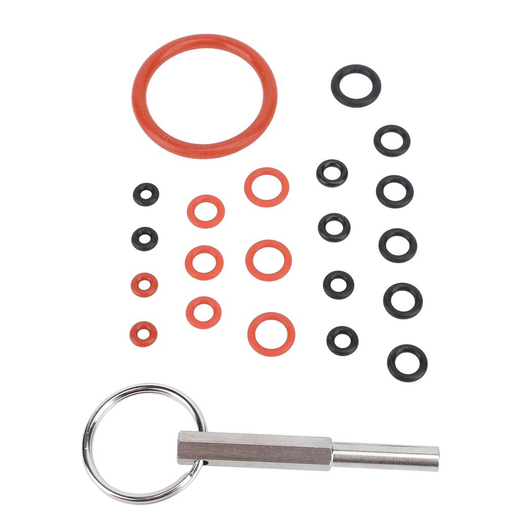 Инструмент для ремонта кофемашины с силиконовыми кольцами Ключ для ремонта кофемашины из нержавеющей стали