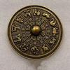 10CM Brass Antique Bronze Mirror Luckry Ornaments Collection Handicfafts Home Livingroom Copper Mirror Items Wedding Decoration