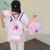 3Pcs/set Anime Naruto Backpack Back To Schoobag with Lunch Bag for Teen Gir Boy Student Bookbag Men Women Leisure Travel Bag