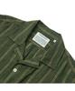 PRODESHIRT [Comfort] Vintage Linen Striped Camp Shirt (Olive)