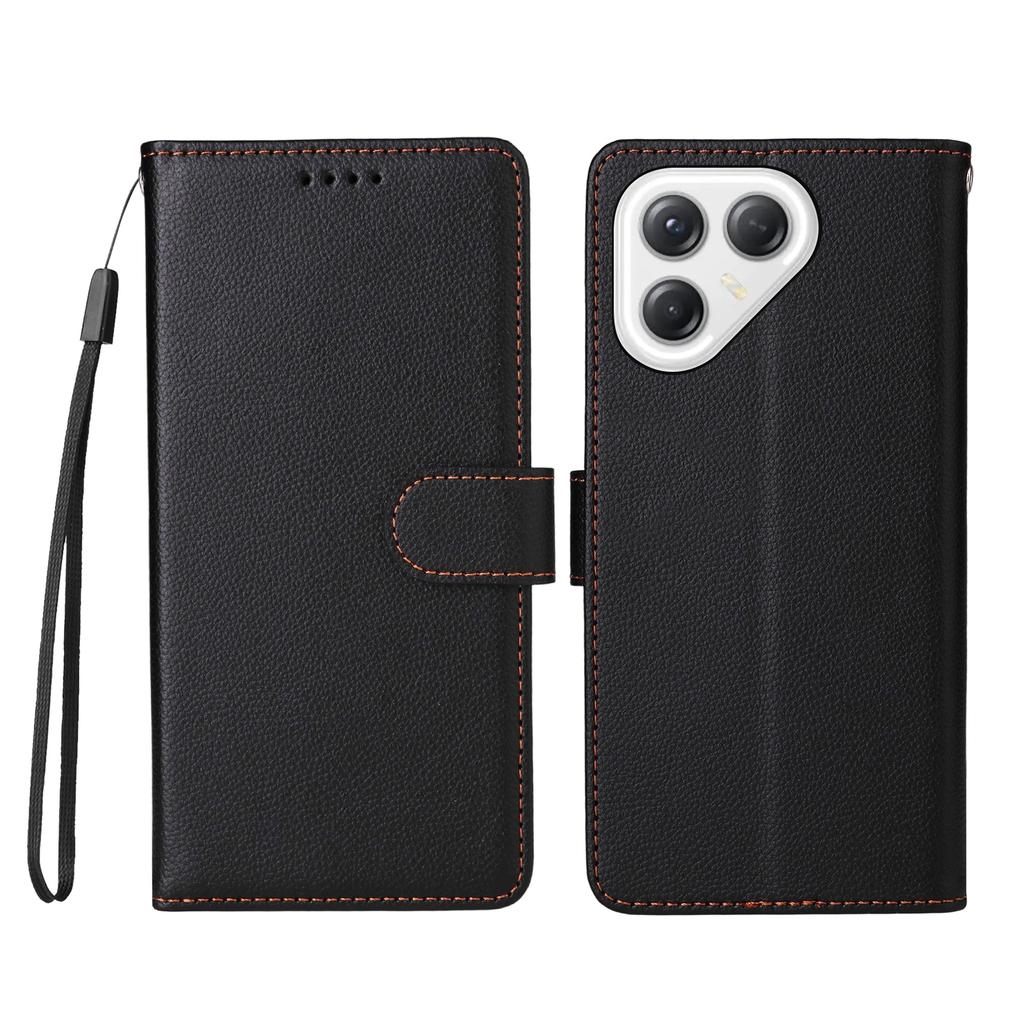 For TECNO Pova 7 Ultra 5G Case RFID Blocking 3 Card Slots PU Leather Phone Cover with Wrist Strap