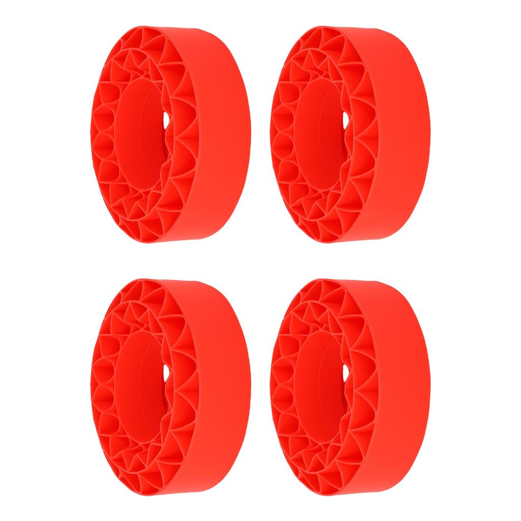 4Pcs Silicone Tire Insert Fit for SCX10 III 106x42mm Vibrant Color 1.9in Tire Foam Set Red